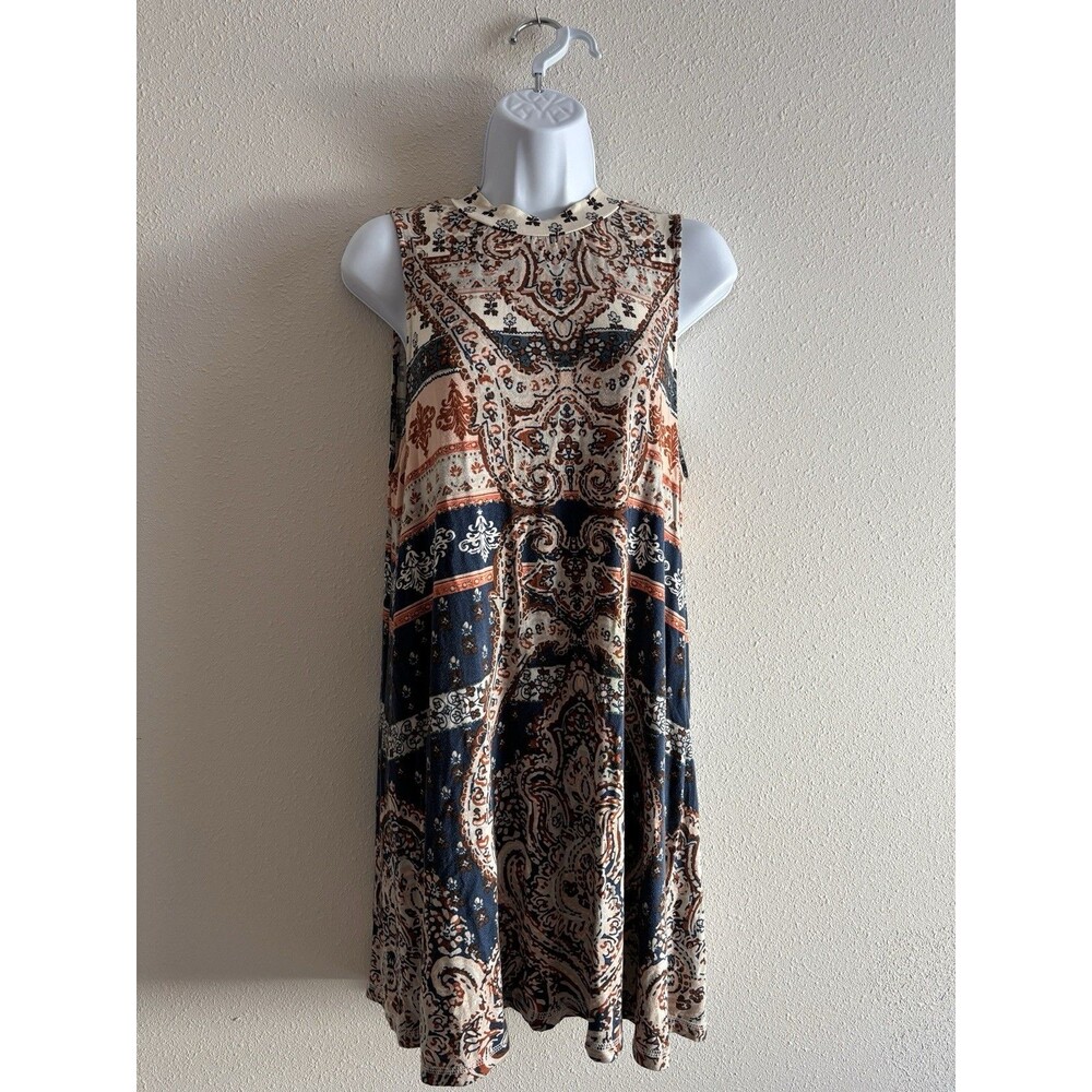 O'Neill Women's Paisley Print Mock Neck Bohemian Dress Size M EUC - Picture 1 of 3